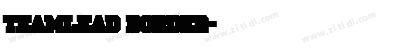 TeamLead Border字体转换